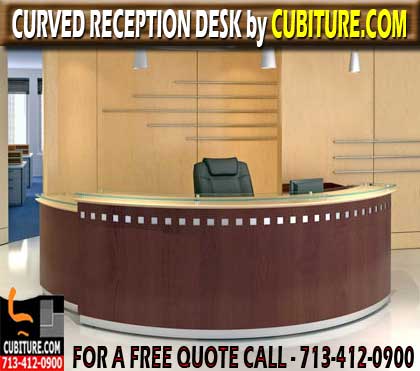 Used Curved Receptionist Desk